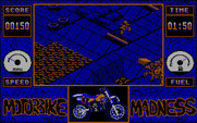 Motorbike Madness for IBM PC/Compatibles - There are several different obstacle courses to attempt.
