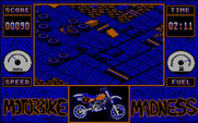 Motorbike Madness for IBM PC/Compatibles - Crash! I didn't make it through the course...