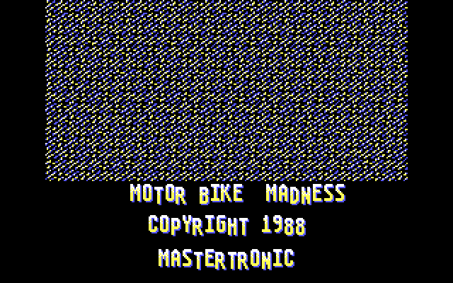 Motorbike Madness IBM PC/Compatibles Screenshot: Game credits.