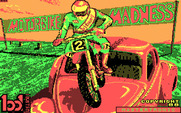 Motorbike Madness for IBM PC/Compatibles - Title screen.