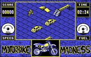 Motorbike Madness for IBM PC/Compatibles - Don't crash into these cars...