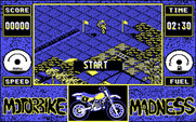 Motorbike Madness for IBM PC/Compatibles - Starting one of the more difficult courses...