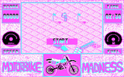 Motorbike Madness for IBM PC/Compatibles - Game start.
