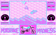 Motorbike Madness for IBM PC/Compatibles - A narrow bridge ahead!
