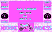 Motorbike Madness for IBM PC/Compatibles - Game over.