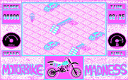 Motorbike Madness for IBM PC/Compatibles - Some ramps...also, don't crash into cars!