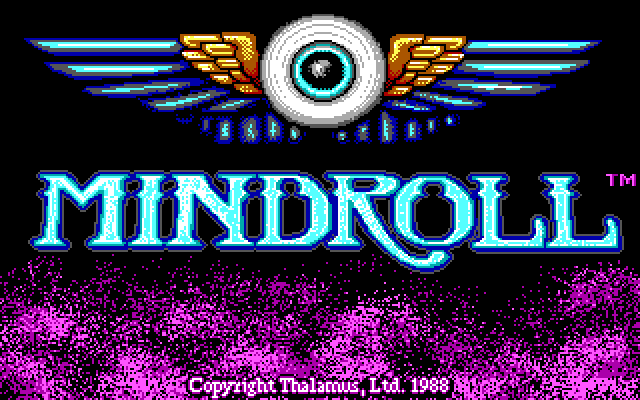 Mind-Roll IBM PC/Compatibles Screenshot: Title screen.