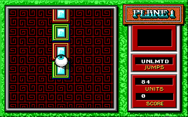 Mind-Roll IBM PC/Compatibles Screenshot: Game start.