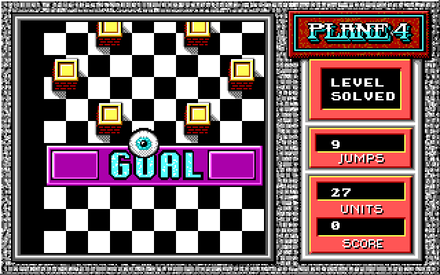 Mind-Roll IBM PC/Compatibles Screenshot: The goal; or is it?