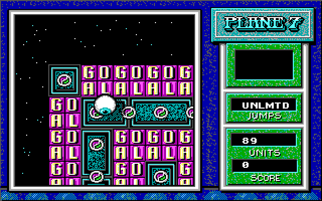 Mind-Roll IBM PC/Compatibles Screenshot: All of these goals...it can't be that easy...