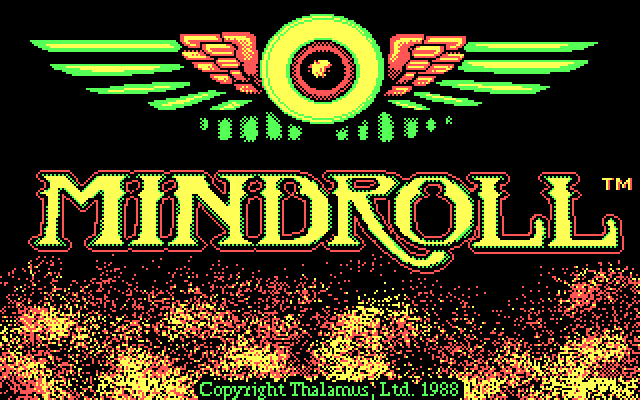 Mind-Roll IBM PC/Compatibles Screenshot: Title screen.