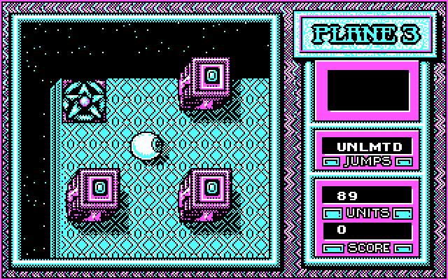 Mind-Roll IBM PC/Compatibles Screenshot: Start of Plane 3...