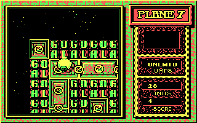 Mind-Roll IBM PC/Compatibles Screenshot: Lots of goals here...but are they real?