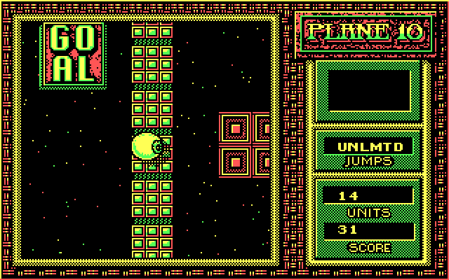 Mind-Roll IBM PC/Compatibles Screenshot: Goal...but how to get there?