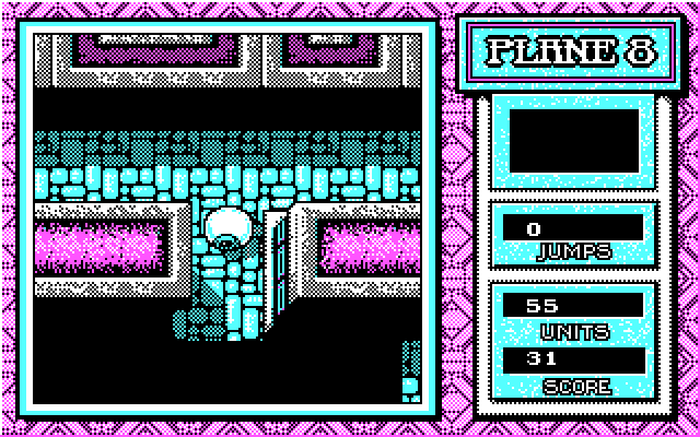 Mind-Roll IBM PC/Compatibles Screenshot: The floor is falling away...