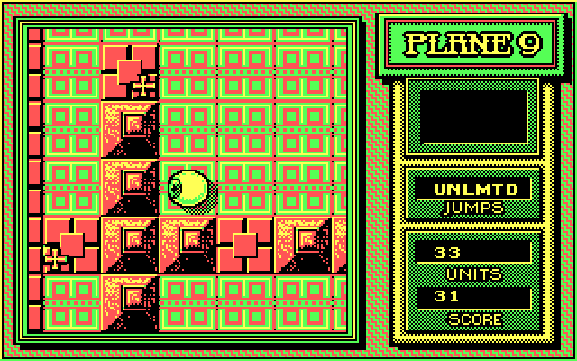 Mind-Roll IBM PC/Compatibles Screenshot: Drat, can't go this way...