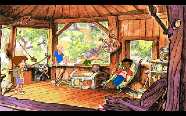 Adventures of Willy Beamish, The IBM PC/Compatibles Screenshot: At the treehouse.