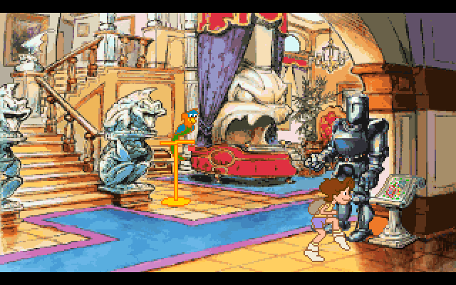 Adventures of Willy Beamish, The IBM PC/Compatibles Screenshot: Sneaking quietly around the house...