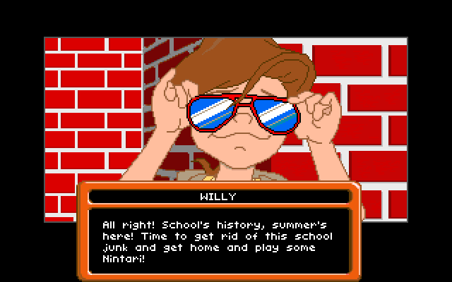 Adventures of Willy Beamish, The IBM PC/Compatibles Screenshot: Time for summer to begin!