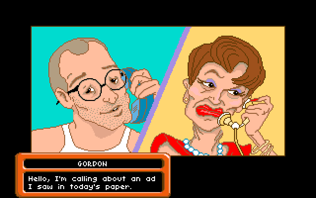 Adventures of Willy Beamish, The IBM PC/Compatibles Screenshot: Meanwhile, Willy's father has a job interview...