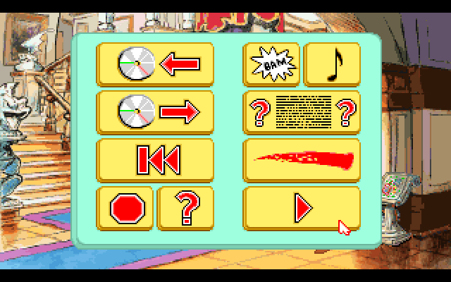 Adventures of Willy Beamish, The IBM PC/Compatibles Screenshot: The game controls menu. Save, Restore, and more here.