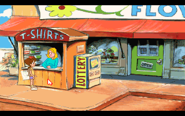 Adventures of Willy Beamish, The IBM PC/Compatibles Screenshot: Care to buy a t-shirt?