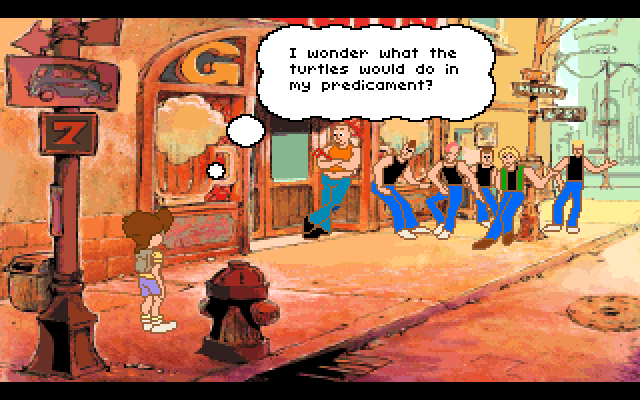 Adventures of Willy Beamish, The IBM PC/Compatibles Screenshot: Uh oh, Willy is in trouble!