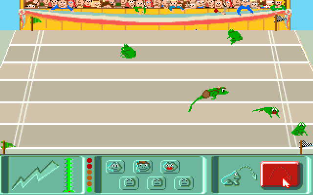 Adventures of Willy Beamish, The IBM PC/Compatibles Screenshot: It's the frog jump!