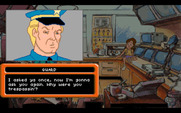 Adventures of Willy Beamish, The for IBM PC/Compatibles - Caught! Willy is interogated at the police station.