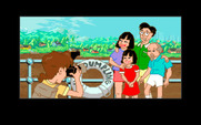 Adventures of Willy Beamish, The for IBM PC/Compatibles - Willy takes a picture for some tourists.