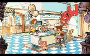 Adventures of Willy Beamish, The for IBM PC/Compatibles - While helping out in the kitchen Willy accidentally cuts himself!