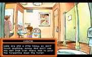 Adventures of Willy Beamish, The for IBM PC/Compatibles - In the bathroom...the painter provides an important clue...