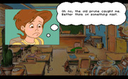 Adventures of Willy Beamish, The for IBM PC/Compatibles - Caught slacking! Better think of something to say...