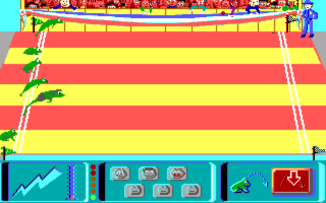 Adventures of Willy Beamish, The IBM PC/Compatibles Screenshot: The frog jump...