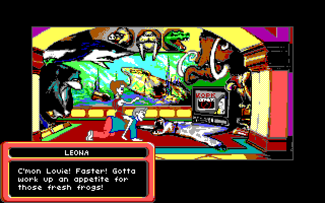 Adventures of Willy Beamish, The IBM PC/Compatibles Screenshot: What is going on here?