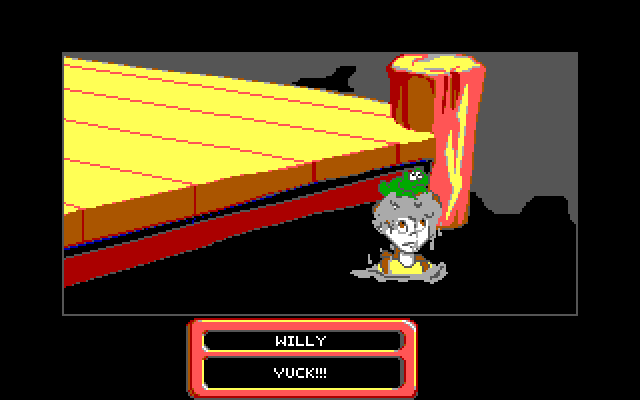 Adventures of Willy Beamish, The IBM PC/Compatibles Screenshot: Yuck! The water here is gross...