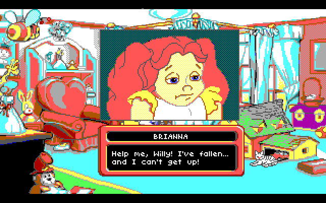 Adventures of Willy Beamish, The IBM PC/Compatibles Screenshot: You may have to help your younger sister sometimes.