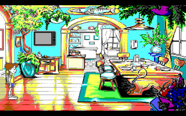 Adventures of Willy Beamish, The IBM PC/Compatibles Screenshot: Dining room...is dinner ready yet?