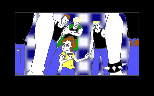 Adventures of Willy Beamish, The IBM PC/Compatibles Screenshot: Uh oh, Willy is in trouble!