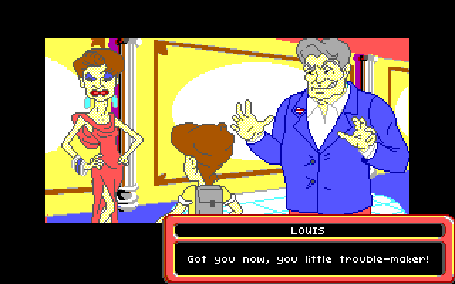 Adventures of Willy Beamish, The IBM PC/Compatibles Screenshot: Willy has been caught!