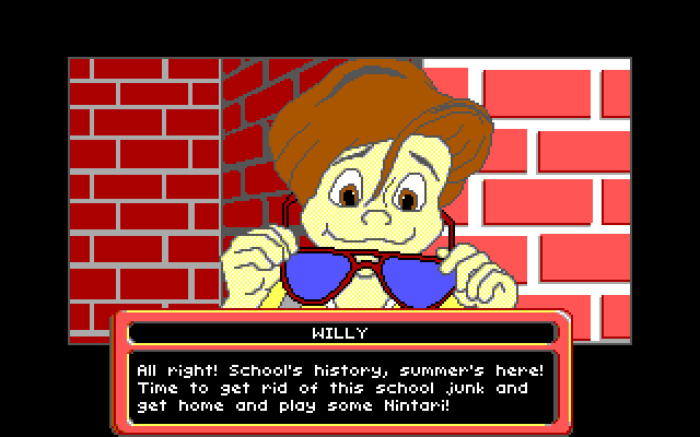 Adventures of Willy Beamish, The IBM PC/Compatibles Screenshot: Time to begin the summer!