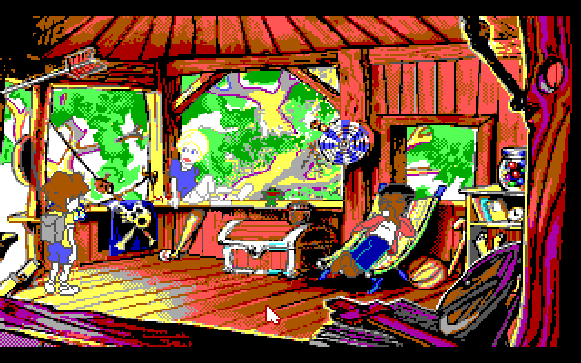 Adventures of Willy Beamish, The IBM PC/Compatibles Screenshot: At the treehouse.