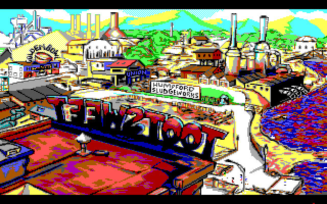Adventures of Willy Beamish, The IBM PC/Compatibles Screenshot: Outside the Tootsweet factory.