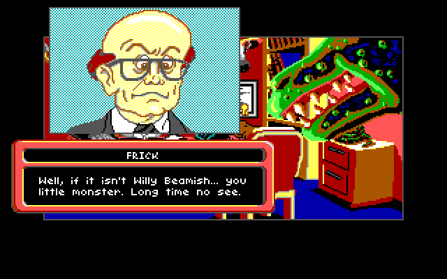 Adventures of Willy Beamish, The IBM PC/Compatibles Screenshot: Visiting the school principal.