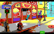 Adventures of Willy Beamish, The for IBM PC/Compatibles - Outside the bar...they probably won't let me in here...