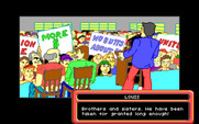 Adventures of Willy Beamish, The for IBM PC/Compatibles - Louis gives a speech to support the strike...