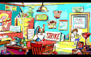 Adventures of Willy Beamish, The for IBM PC/Compatibles - Sneaking around an office...