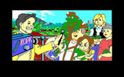 Adventures of Willy Beamish, The for IBM PC/Compatibles - The famous Turbofrog is being interviewed, much to Willy's chagrin.