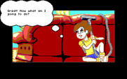 Adventures of Willy Beamish, The for IBM PC/Compatibles - Hiding from the babysitter...