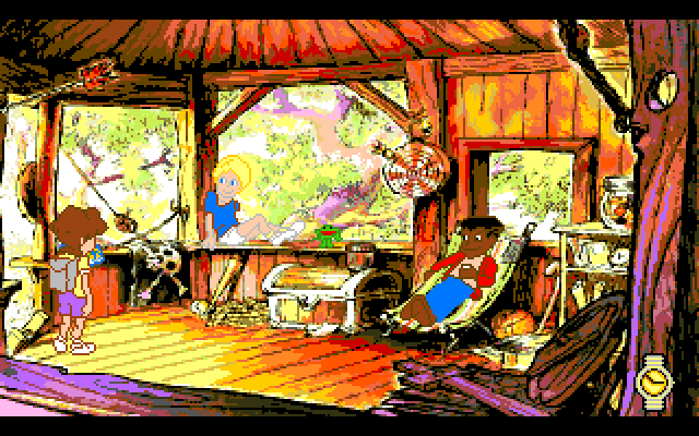 Adventures of Willy Beamish, The Amiga Screenshot: At the treehouse.